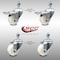 Service Caster 3 Inch SS Nylon Wheel 12mm Threaded Stem Caster Total Lock Brake SCC, 2PK SCC-SSTSTTL20S314-NYS-M1215-2-S-2 - alternate 1